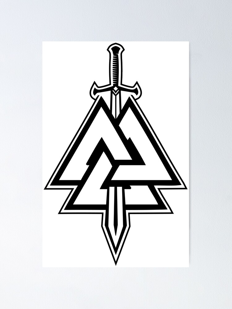 valknut symbol outline