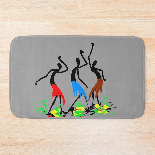 Item preview, Three colorful Africans dancing (3) designed and sold by Squirrox.