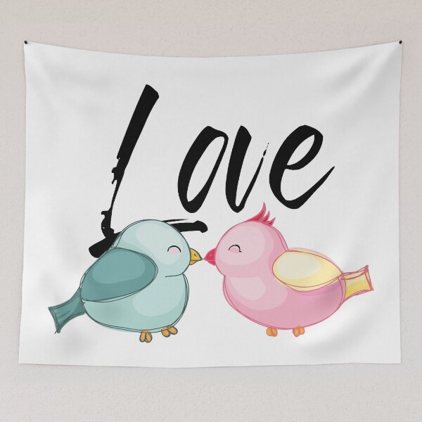 Item preview, Love Birds - Outline "Love" Design designed and sold by onjcdesign.