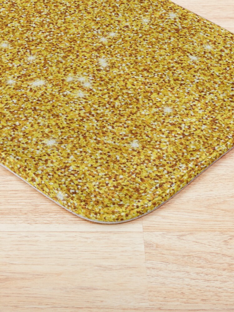 "Glitter Sparkle Gold Effect" Bath Mat for Sale by cookymunster Redbubble