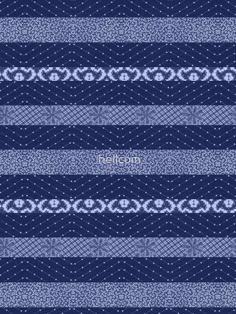 Thumbnail 4 of 4, iPhone Case, Indigo Patchwork designed and sold by hellcom.