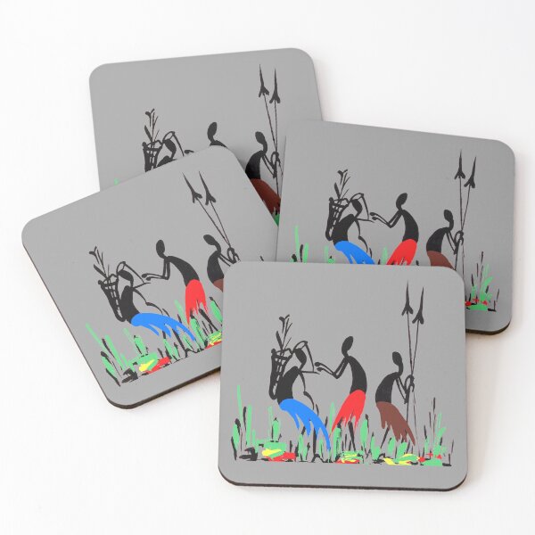 Item preview, Three colorful Africans carrying firewood (1). designed and sold by Squirrox.