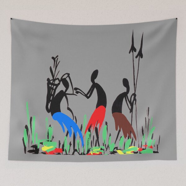 Item preview, Three colorful Africans carrying firewood (1). designed and sold by Squirrox.