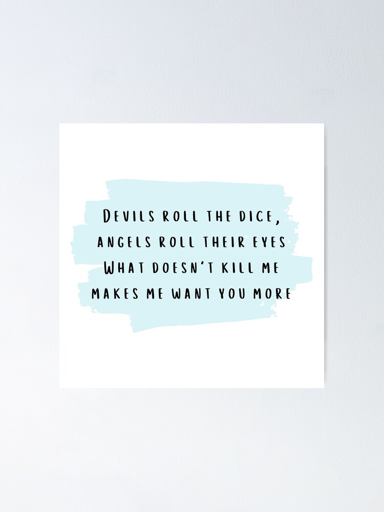 "Cruel Summer Taylor Swift Lover Album lyrics Devils Roll The Dice Angels Roll Their Eyes