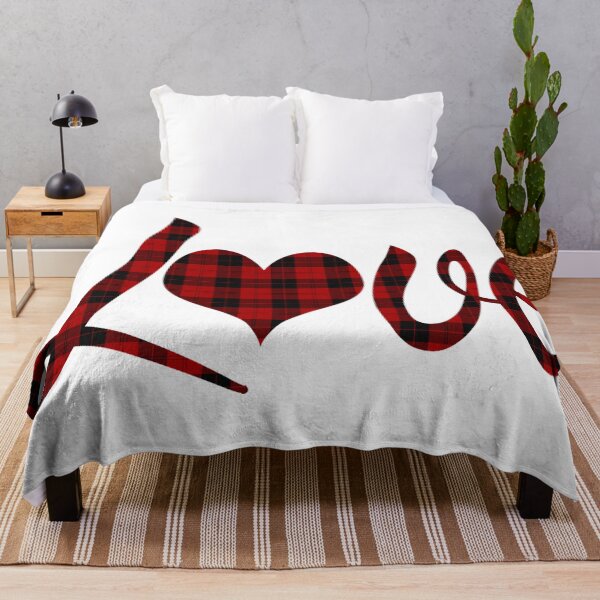 Item preview, Love Heart Flannel Impreso Design - Happy Funny Valentine's Day print designed and sold by BestStuffDepot.