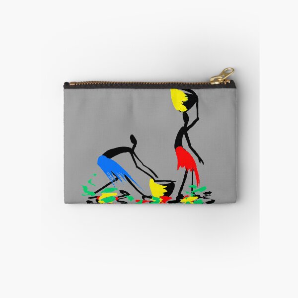 Item preview, A colourful African couple carrying baskets. designed and sold by Squirrox.
