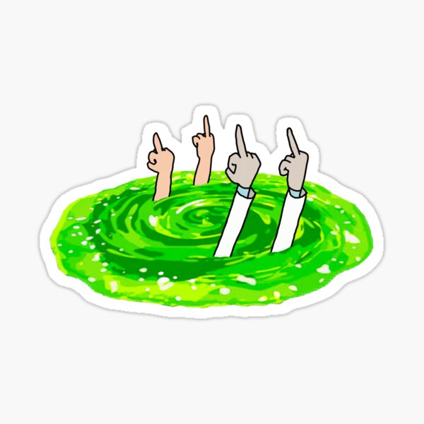 F*CK OFF Portal- Rick&Morty Sticker