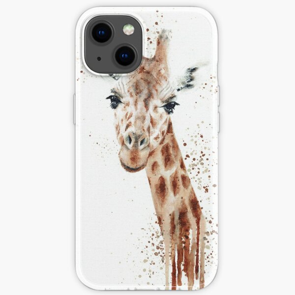 Giraffe painting iPhone Soft Case