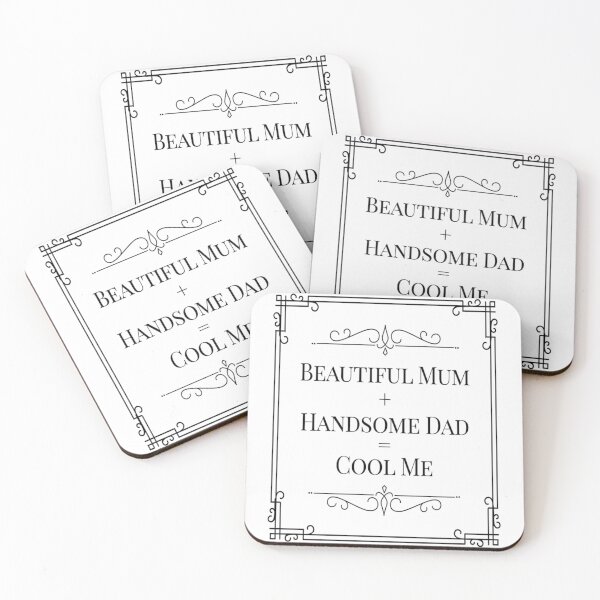 Item preview, Beautiful Mum Handsome Dad Cool Me Gift designed and sold by dara4uall.