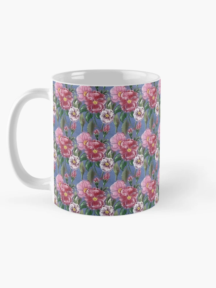 Thumbnail 5 of 6, Coffee Mug, Spring Evening Damask Roses designed and sold by Rasendyll.