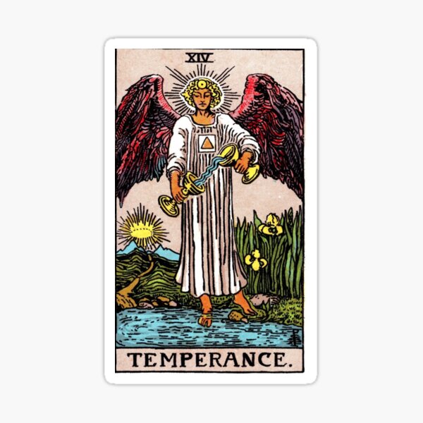 Artikel-Vorschau von Tarotkarte Mäßigkeit, designt und verkauft von Patricia  Terpstra.