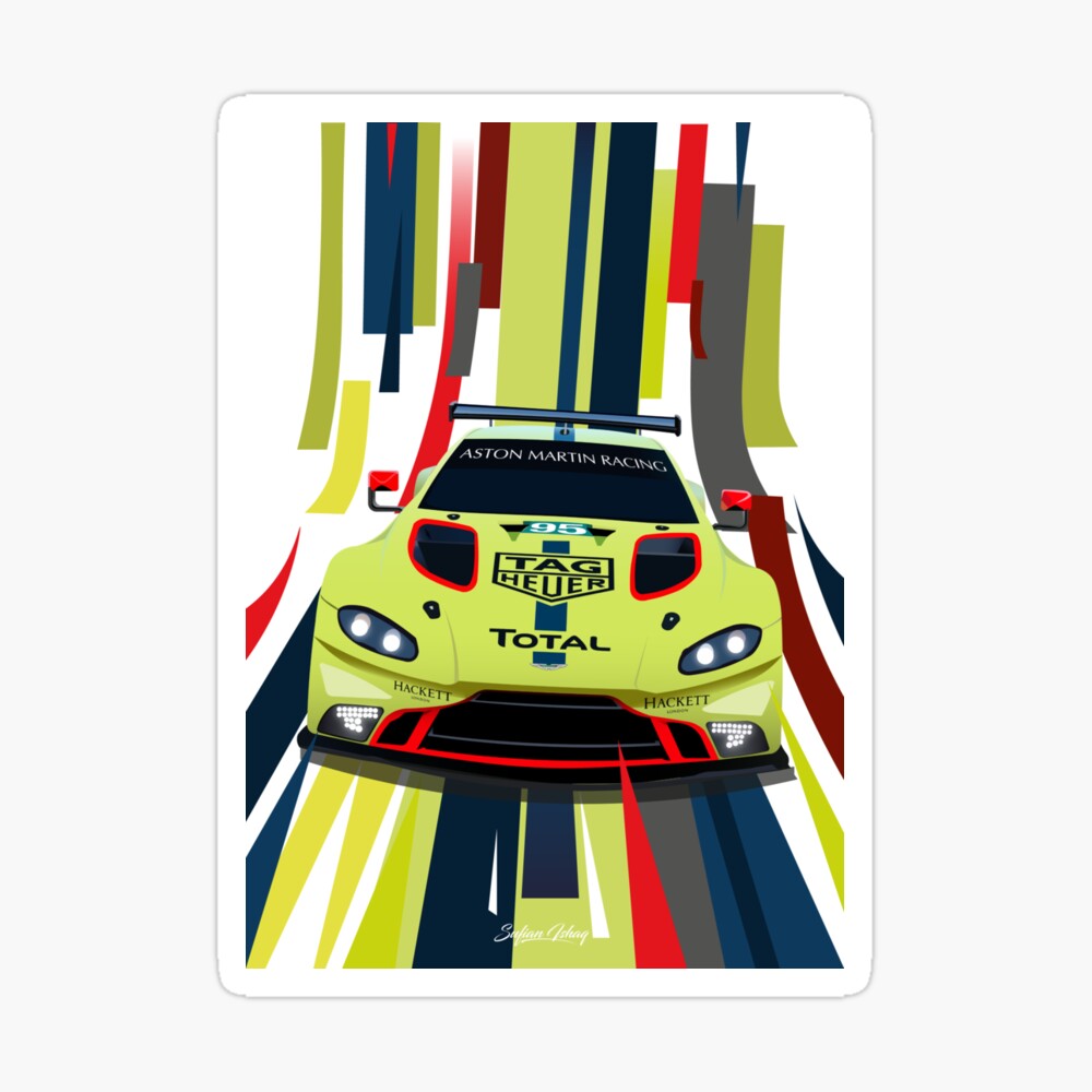 NEW ASTON MARTIN VANTAGE GT3 RACE SUPER CAR SPORTS VEHICLE PRINT PREMIUM POSTER