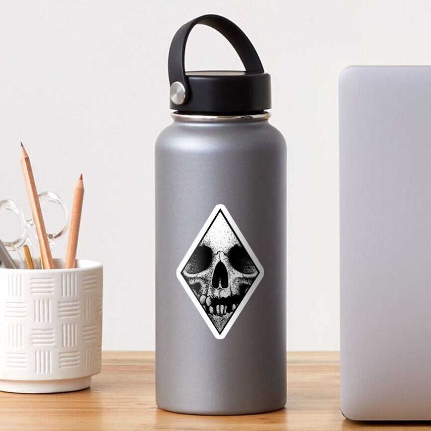 Diamond Skull Sticker