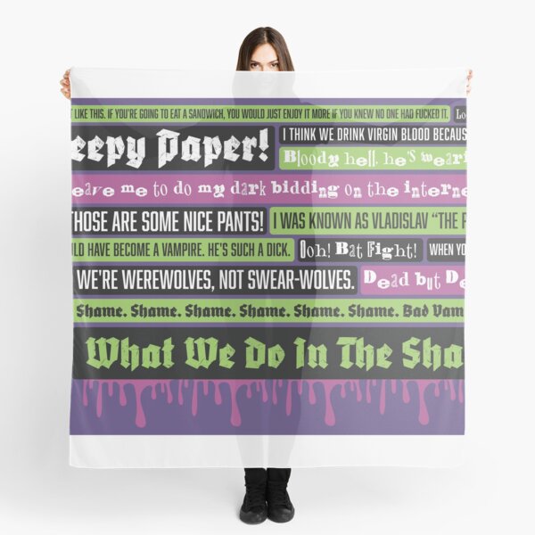 Item preview, What We Do In The Shadows Quotes designed and sold by sparrowdesigns.