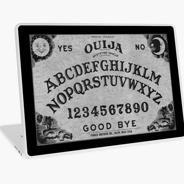 Ouiji Board (Black and White) Laptop Skin