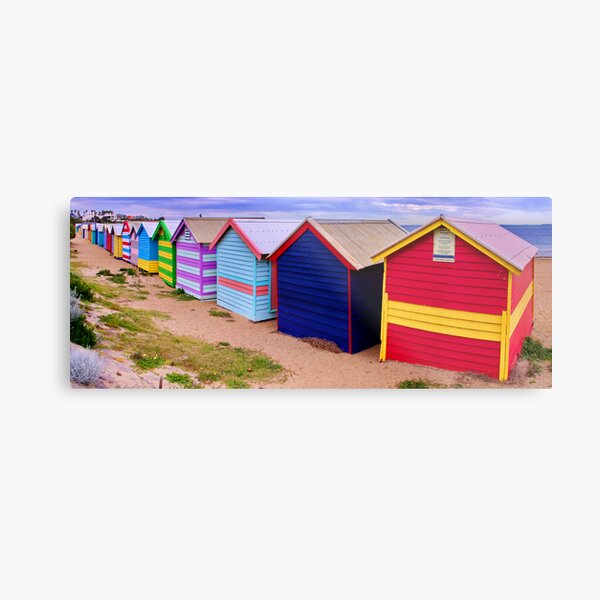 "Behind The Boxes" Metal Print