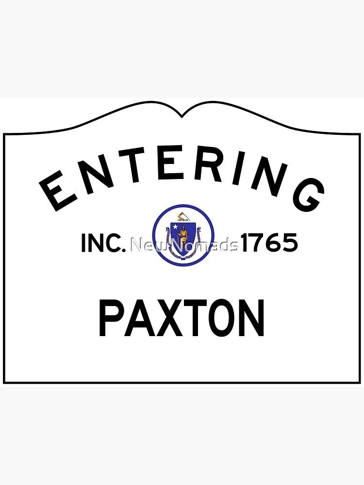 "Entering Paxton Massachusetts Commonwealth of Massachusetts Road
