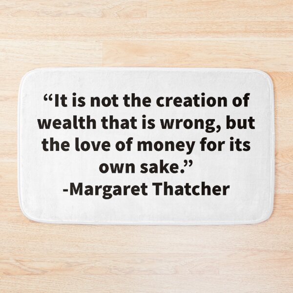 Item preview, Margaret Thatcher on Money and wealth designed and sold by Yviemakes.