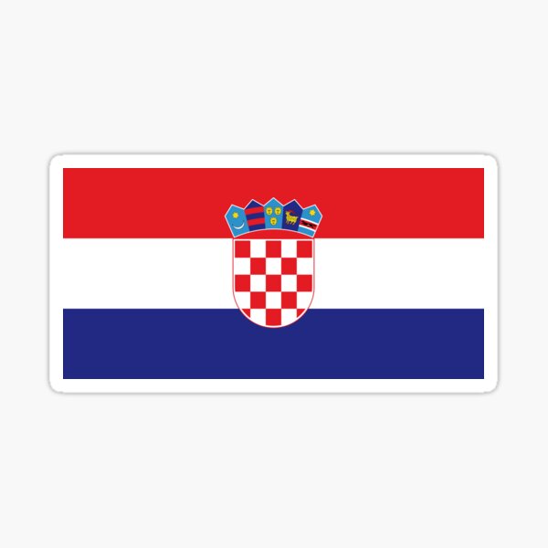 Drapeau de la Croatie Sticker