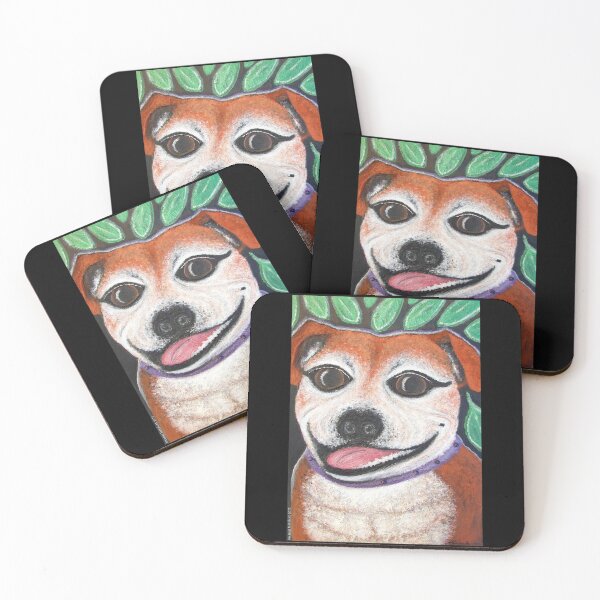 Item preview, Staffy Girl in the garden designed and sold by StaffyDognCo.