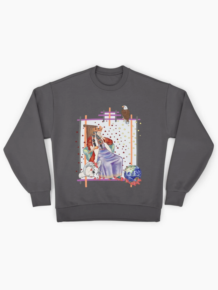 Thumbnail 1 von 6, Premium Oversized Pullover, The Tarot Emperor designt und verkauft von redqueenself.