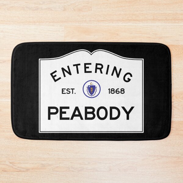 Item preview, Entering Peabody Massachusetts - Commonwealth of Massachusetts Road Sign  designed and sold by NewNomads.