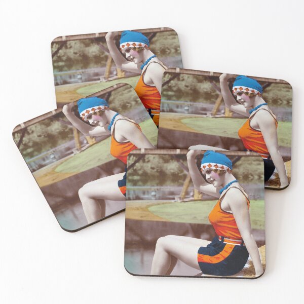 Item preview, Attractive woman from the 20s on the beach designed and sold by Francois Richet.