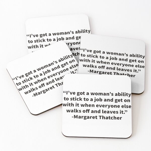Item preview, Margaret Thatcher on a Woman's Ability designed and sold by Yviemakes.