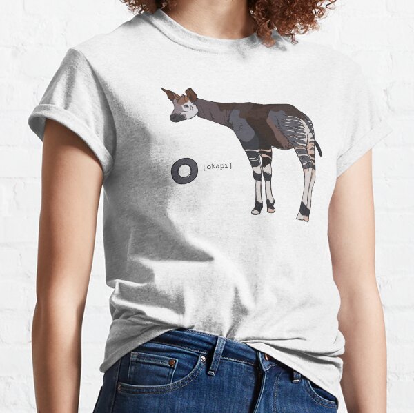 Funky Animal Alphabet: O is for Okapi Classic T-Shirt