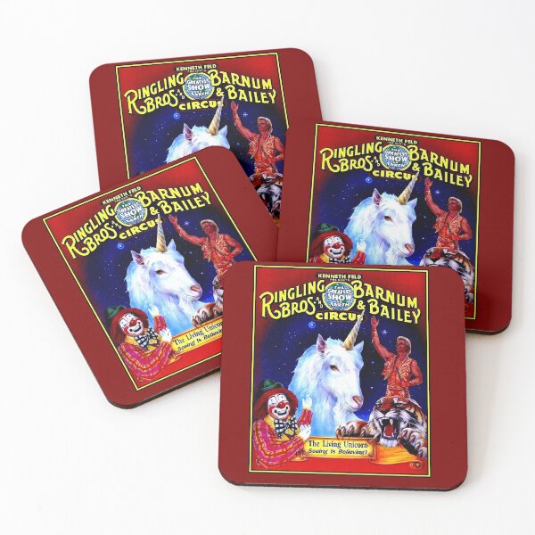 Item preview, RINGLING BROS., BARNUM and BAILEY Vintage Unicorn Print designed and sold by posterbobs.