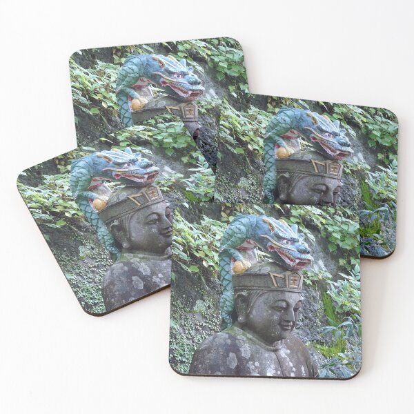 Item preview, King with a dragon on his head outside a shrine in Nagasaki designed and sold by cuisinecat2.
