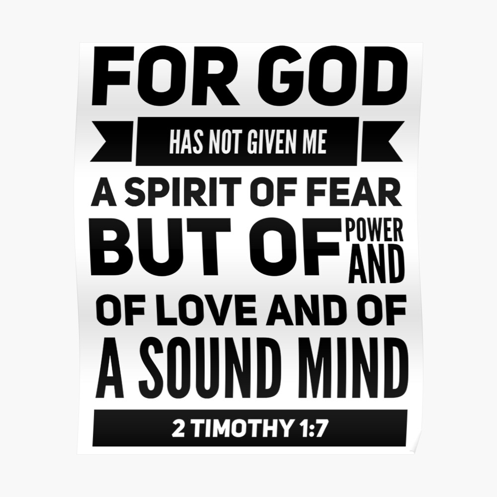 1 timothy spirit of fear