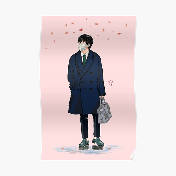 Jungkook Airport Fashion Poster for Sale by Nelliodas