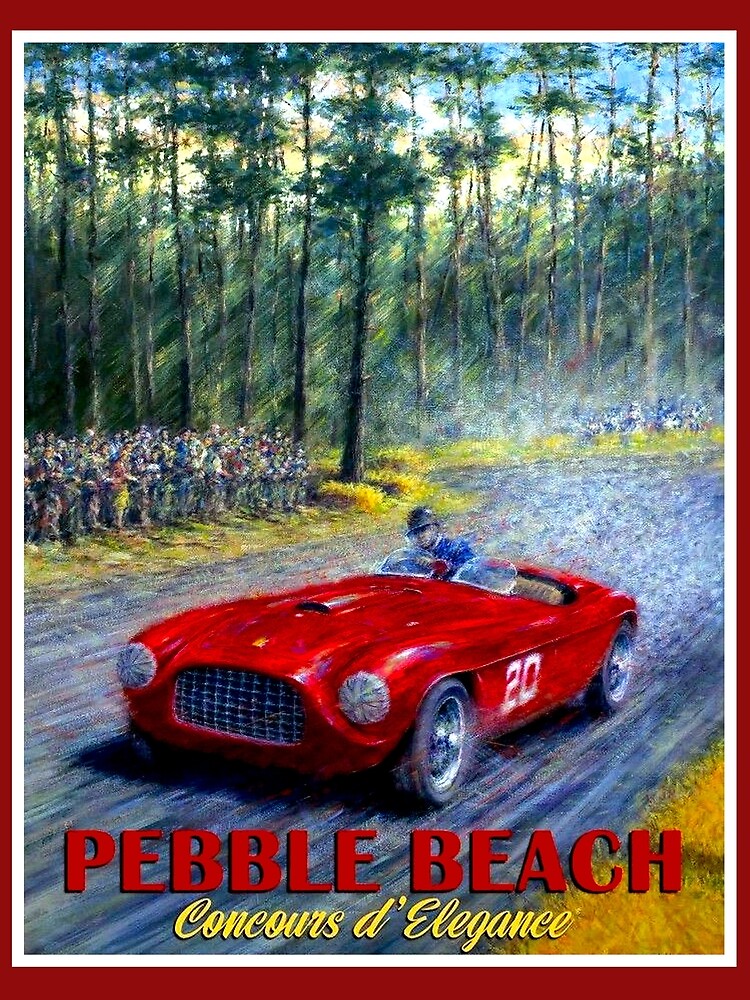 PEBBLE BEACH; Grand Prix Auto Print by posterbobs