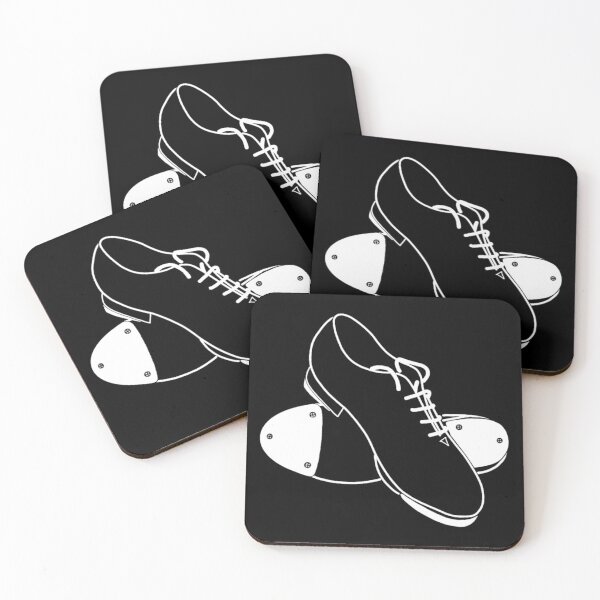 Item preview, Tap Shoes - Drawn in white line.  designed and sold by Jocelyn Sperduto Art.