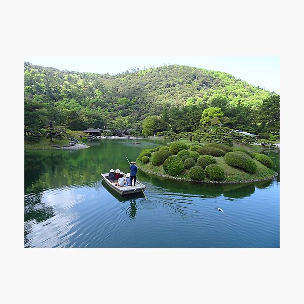 Item preview, A Punt on Ritsurin Gardens lake in Takamatsu Japan designed and sold by cuisinecat2.