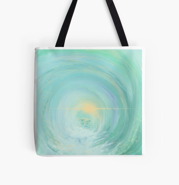 Wave All Over Print Tote Bag