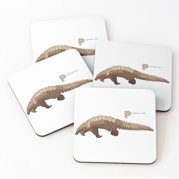 Item preview, Funky Animal Alphabet: P is for Pangolin designed and sold by abigailhausman.