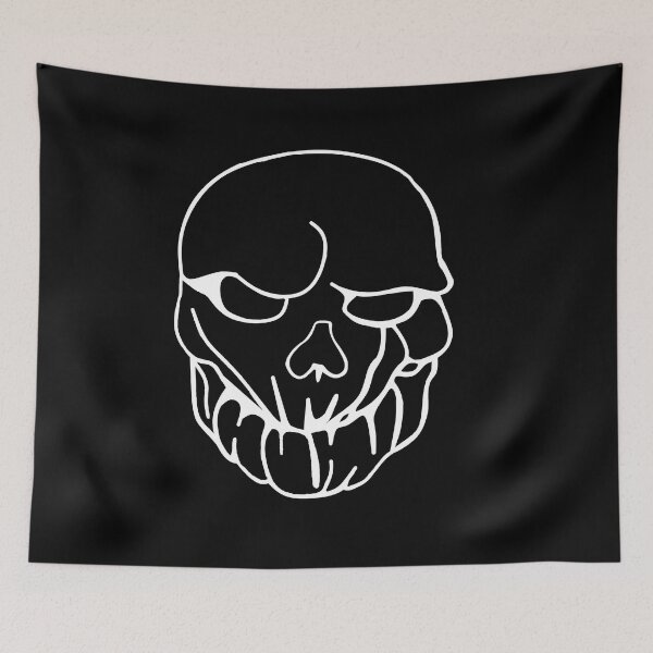 Item preview, White Pumpkin Head Skull designed and sold by Trace1234.