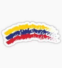 Pegatina Bandera dibujada venezolana