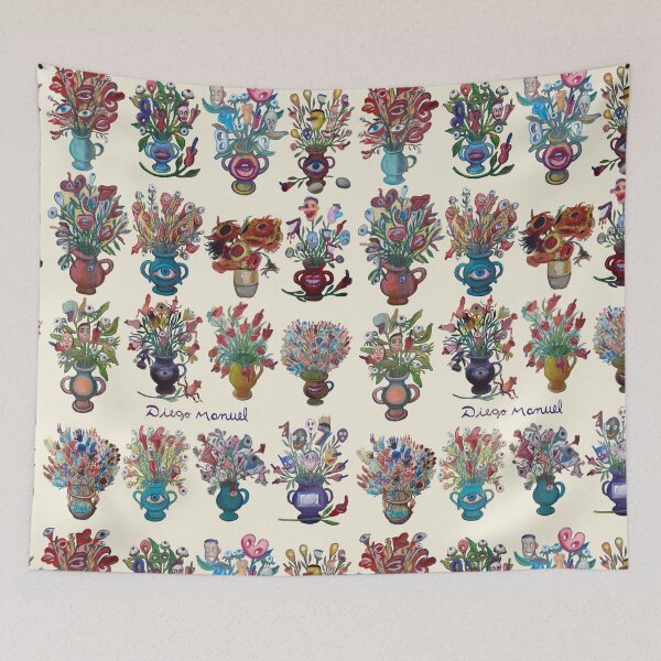 Item preview, Flowers flowers tapiz 6 designed and sold by Diego Manuel Rodriguez.