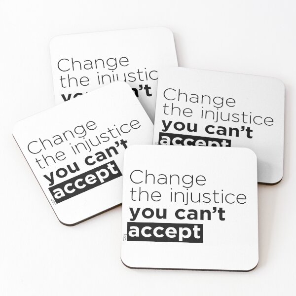 Item preview, Change the injustice you can't accept designed and sold by Andreaigv.