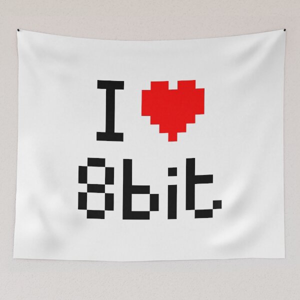 Item preview, I Love 8bit (black) designed and sold by Electric Fairy.