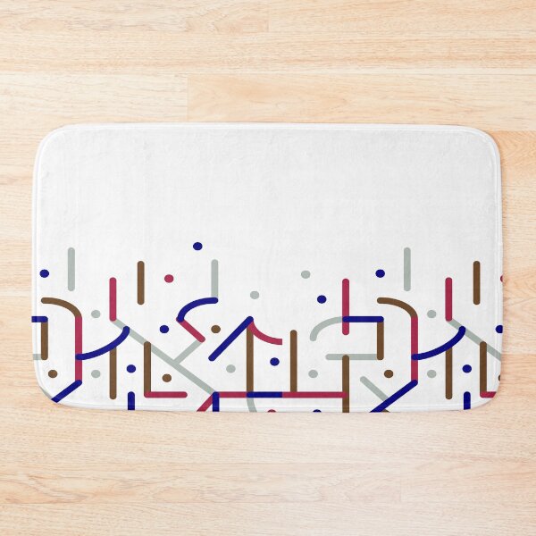 Item preview, Lines and Dots Motif Geometric Print designed and sold by DFLC Prints.