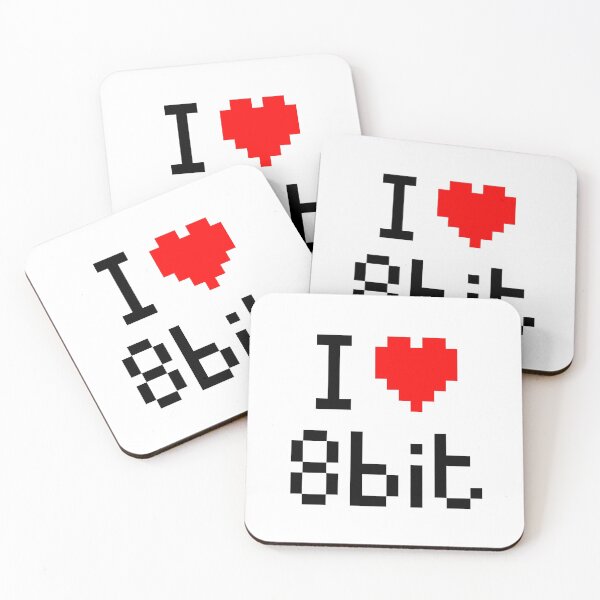 Item preview, I Love 8bit (black) designed and sold by Electric Fairy.