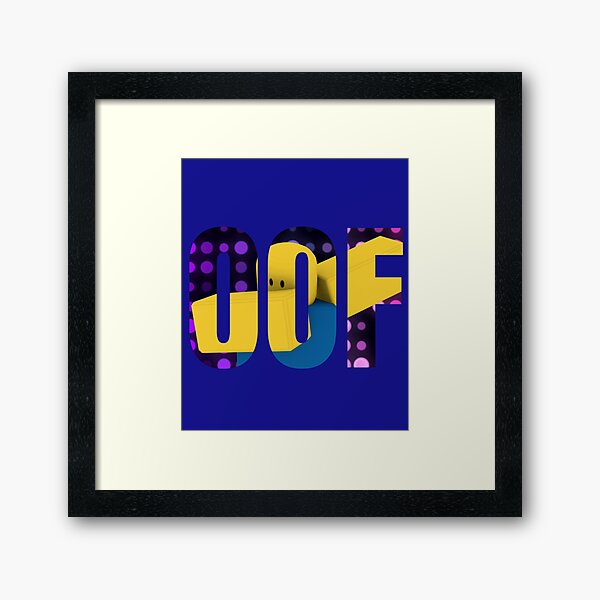 Oof Roblox Meme Dabbing Dab Noob Gamer Gifts Idea Framed Art Print By Smoothnoob Redbubble - 98 best roblox images roblox memes play roblox roblox funny