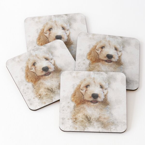 Item preview, Cute cockapoo watercolour effect designed and sold by Gerald Waters.