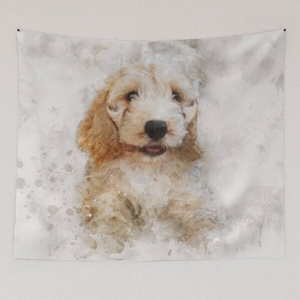 Item preview, Cute cockapoo watercolour effect designed and sold by Gerald Waters.