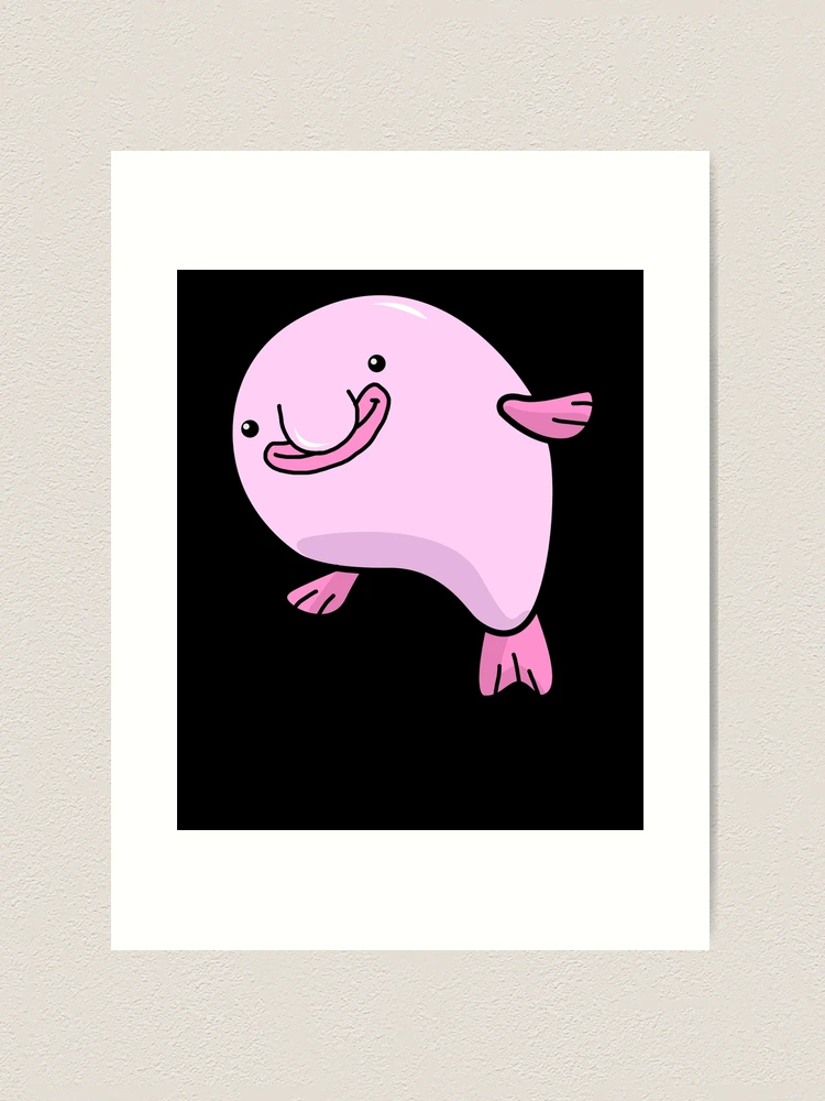 Funny Blobfish Gift Girls Boys Underwater Blobfish Metal Print for Sale by  DSWShirts