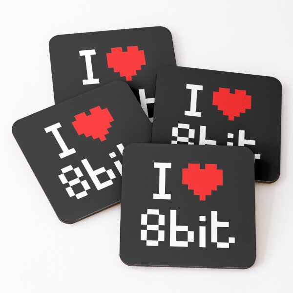 Item preview, I Love 8bit (white) designed and sold by Electric Fairy.